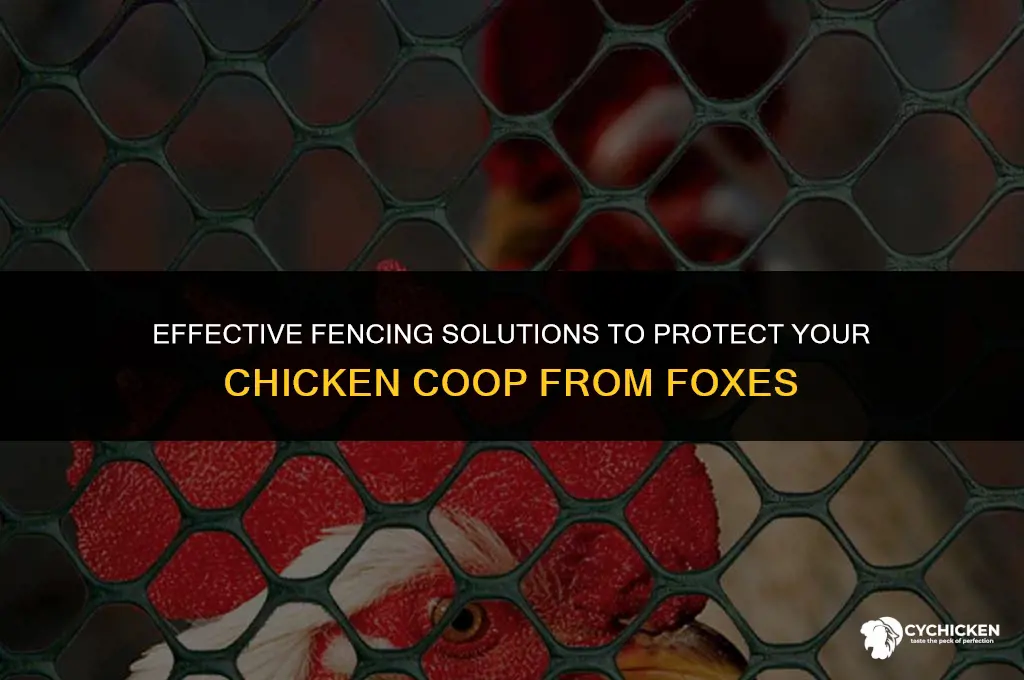 what fence around chicken coop to keep fox out