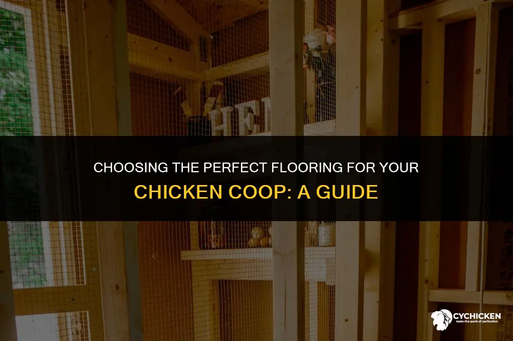 what flooring is best for chicken coop