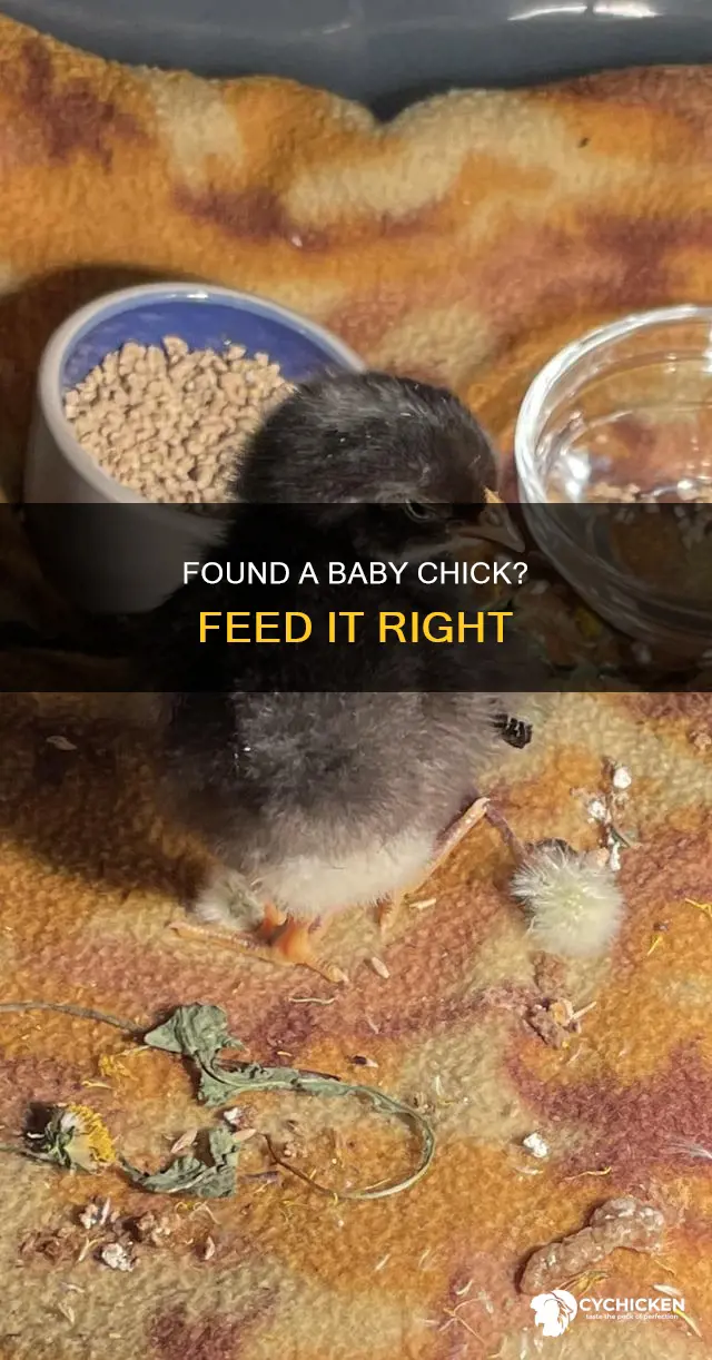what food do you give a chick you just found