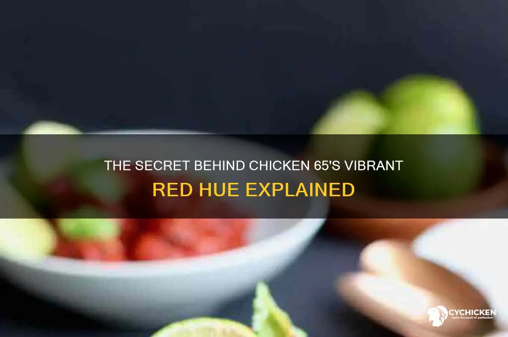 what gives ref color to chicken 65