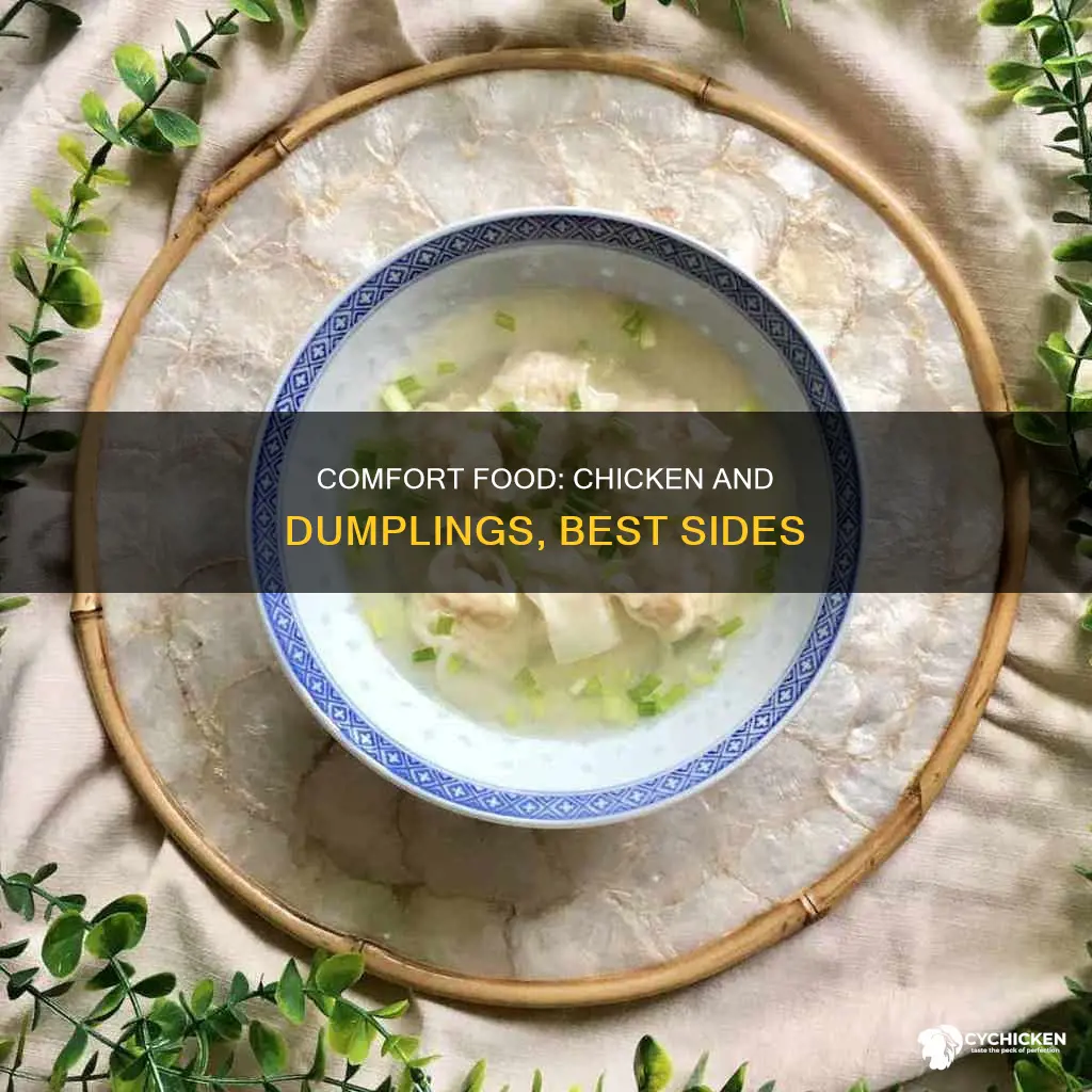 what goes go with a bowl of chicken and dumplings