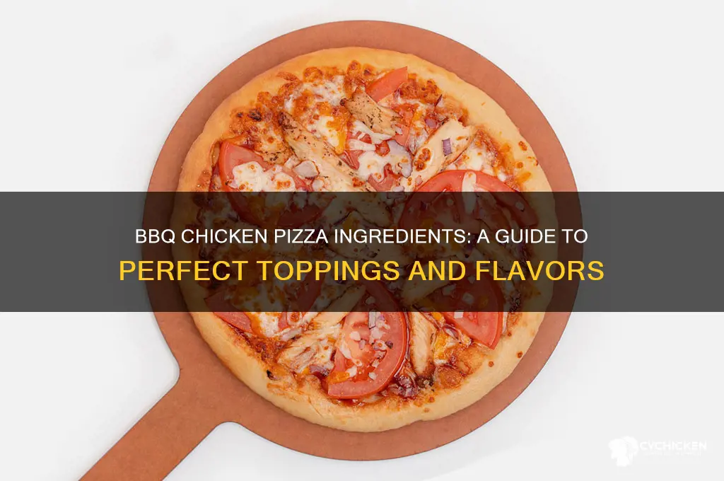 what goes in a bbq chicken pizza