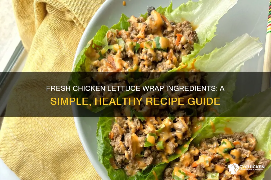 what goes in a chicken lettuce wrap