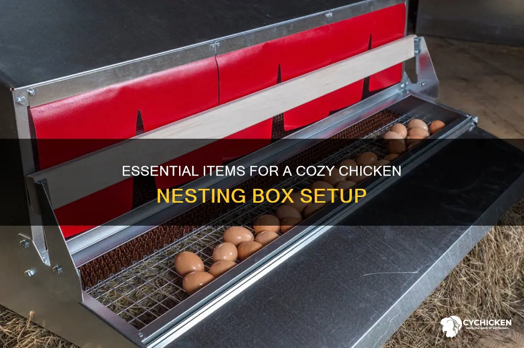 what goes in a chicken nesting box