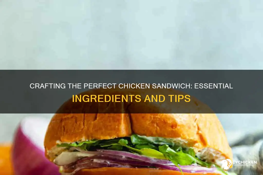 what goes in a chicken sandwich