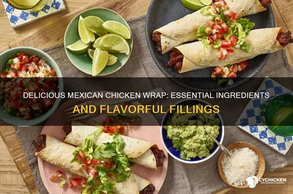 what goes in a mexican chicken wrap