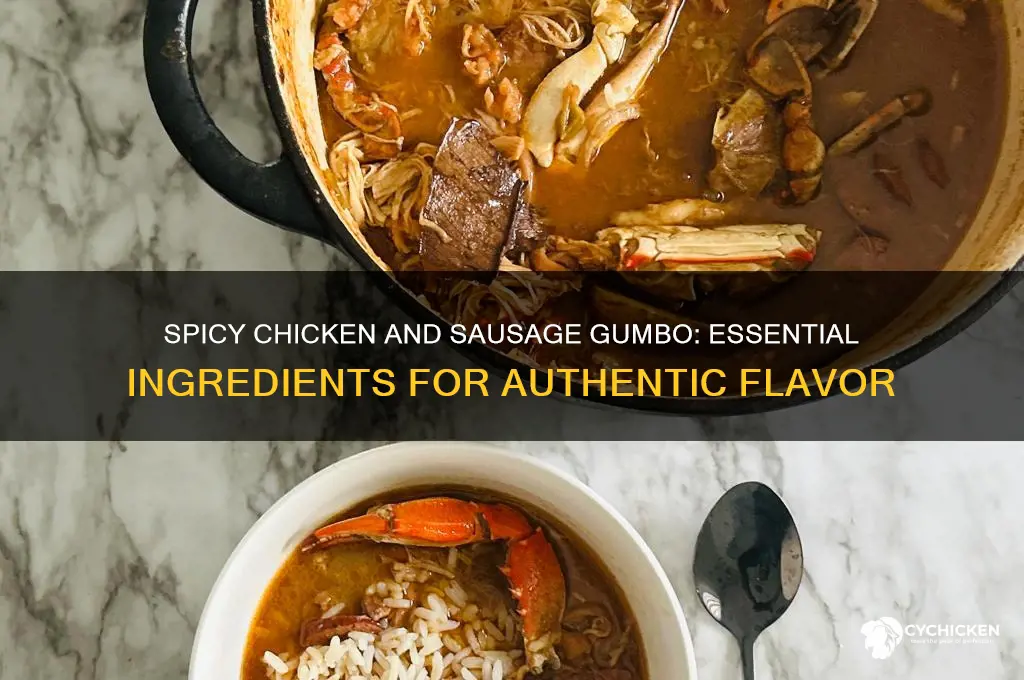 what goes in chicken and sausage gumbo