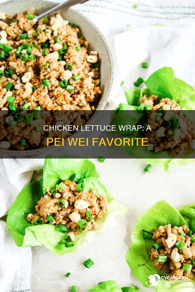 what goes in chicken lettuce wrap from pei weis