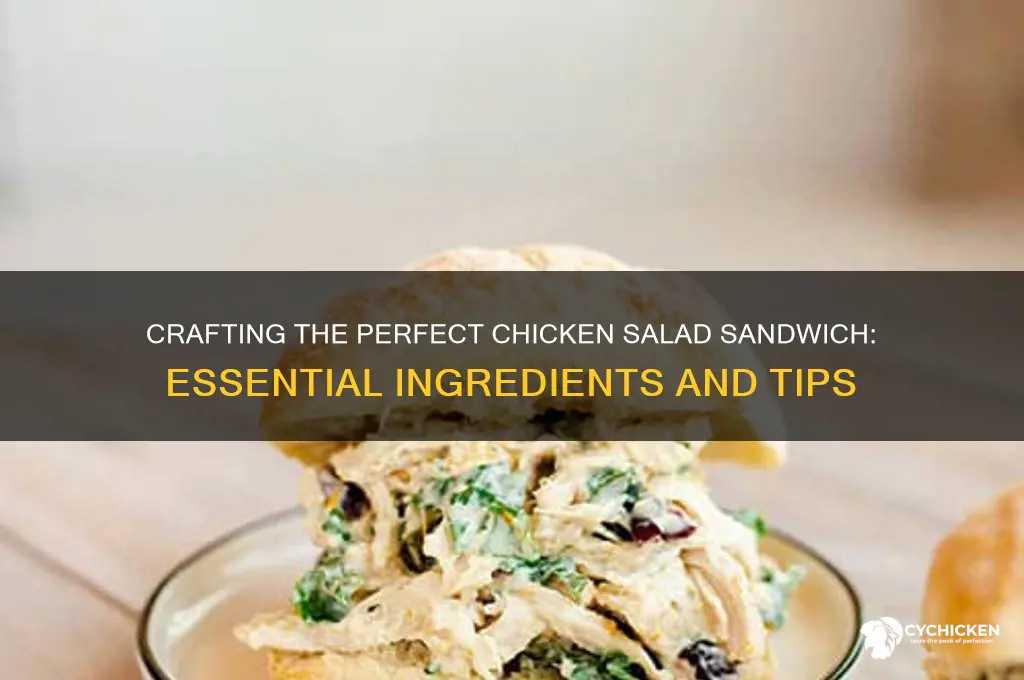 what goes into a chicken salad sandwich
