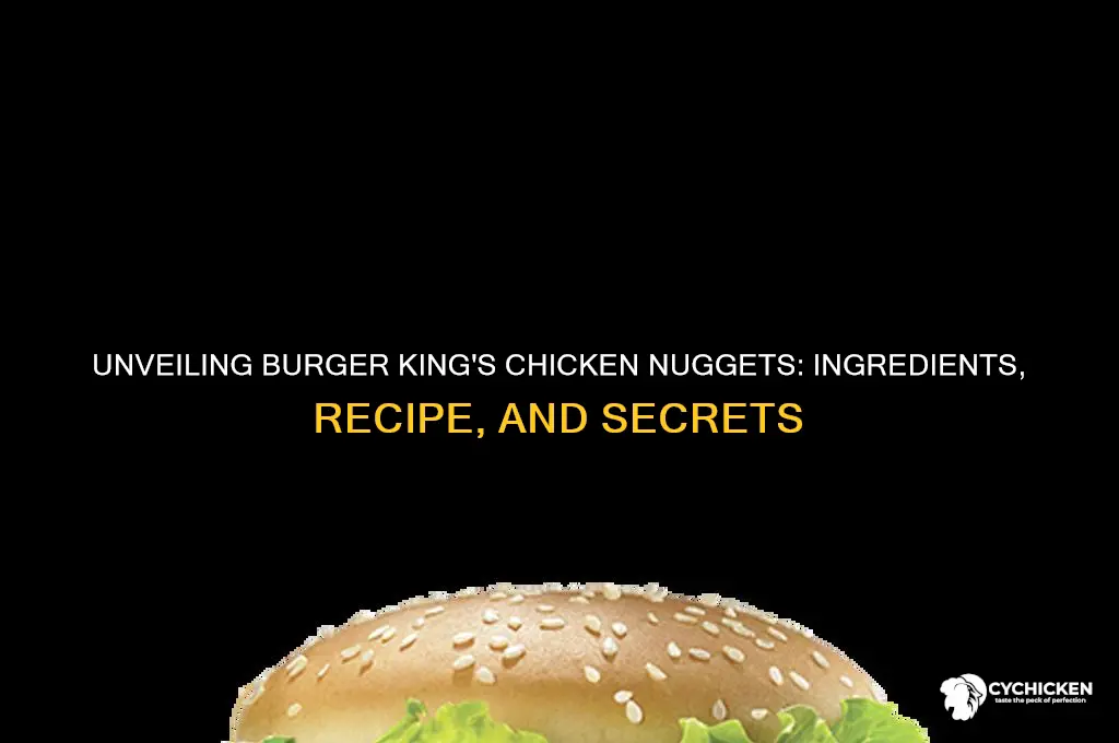 what goes into burger king chicken nuggets