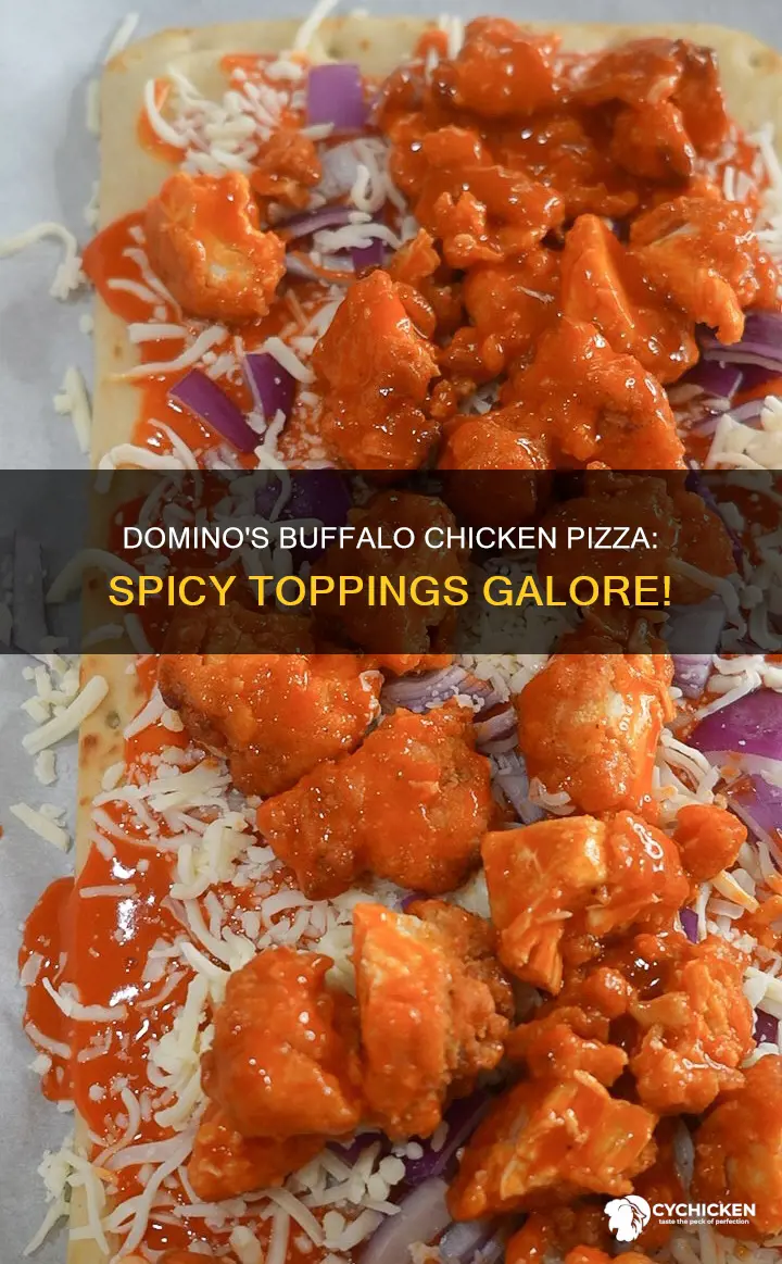 what goes on a buffalo chicken pizza at dominos