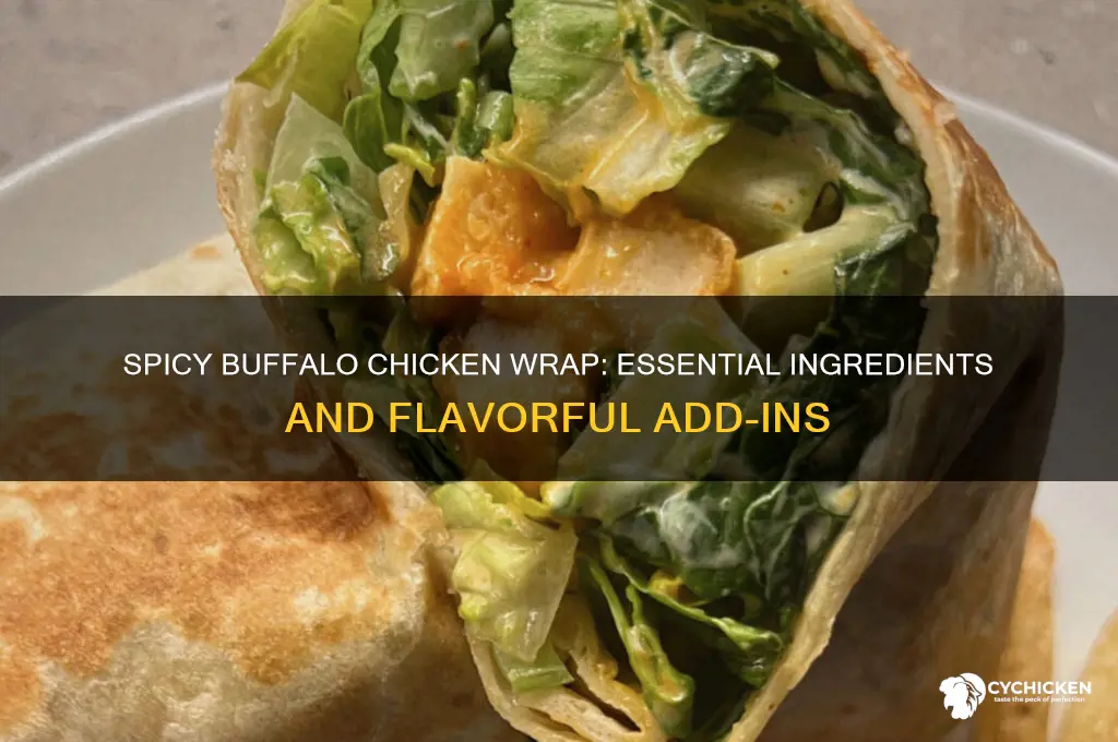 what goes on a buffalo chicken wrap