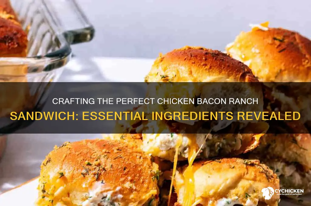 what goes on a chicken bacon ranch sandwich