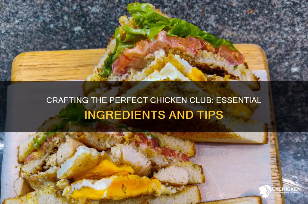 what goes on a chicken club sandwich