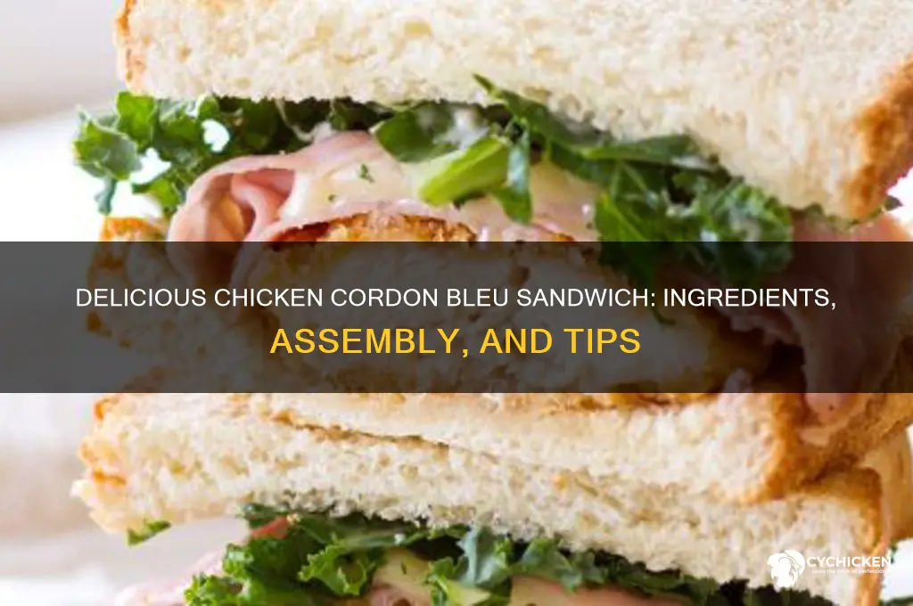 what goes on a chicken cordon bleu sandwich