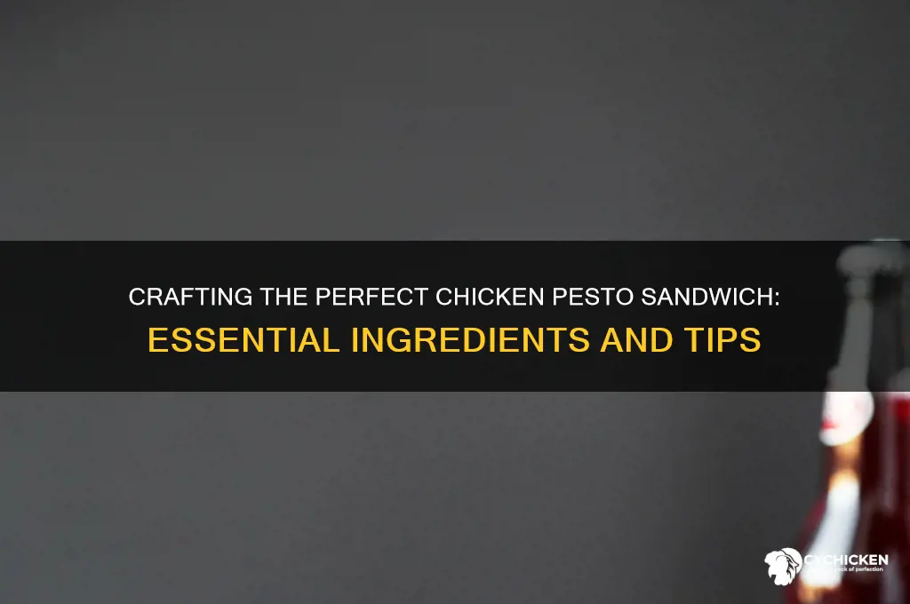 what goes on a chicken pesto sandwich