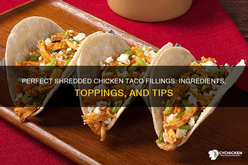 what goes on a shredded chicken taco