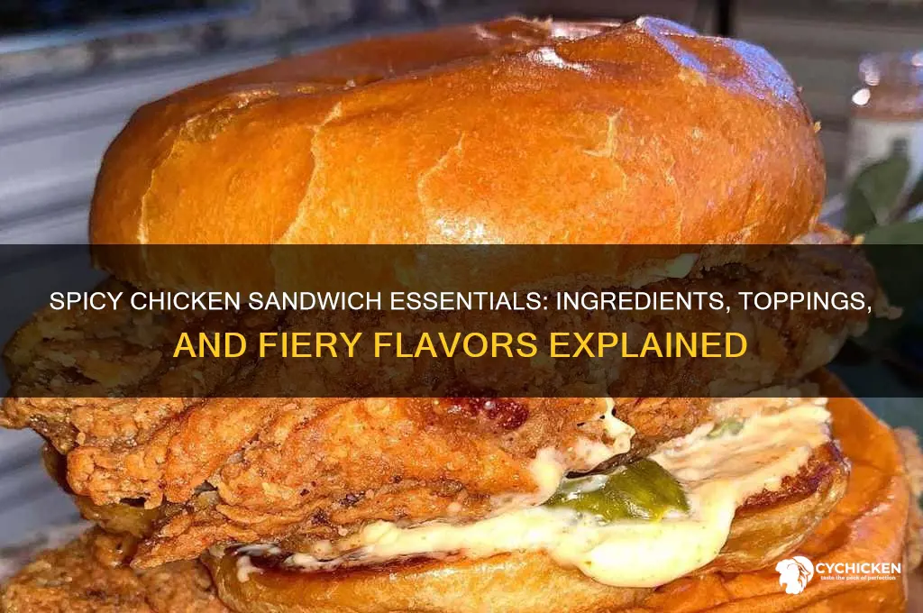 what goes on a spicy chicken sandwich