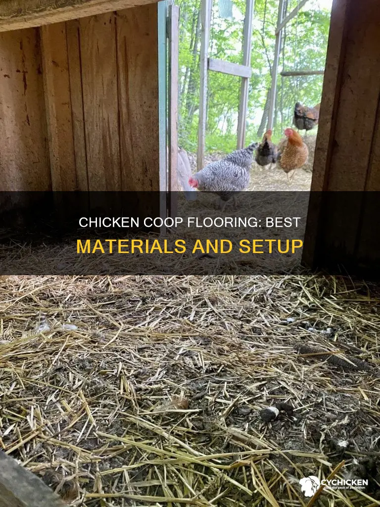 what goes on the floor of a chicken cooop