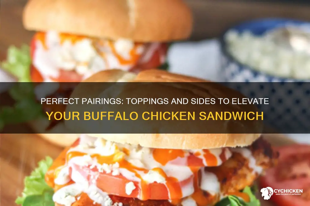 what goes well on a buffalo chicken sandwhich