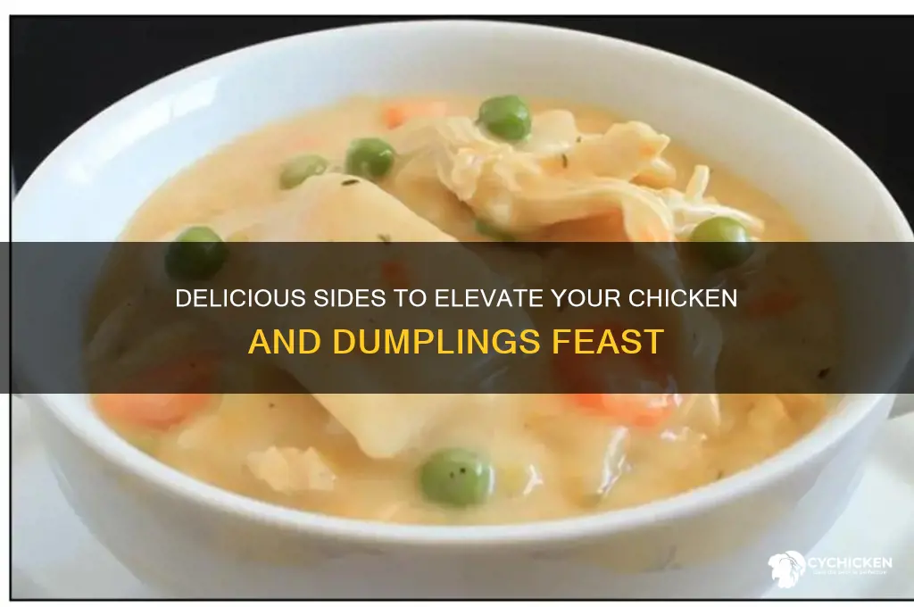 what goes well with chicken and dumplings