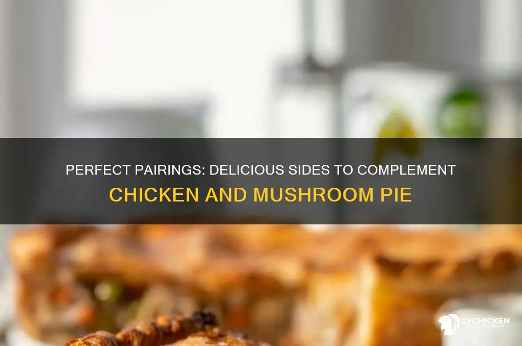 what goes well with chicken and mushroom pie