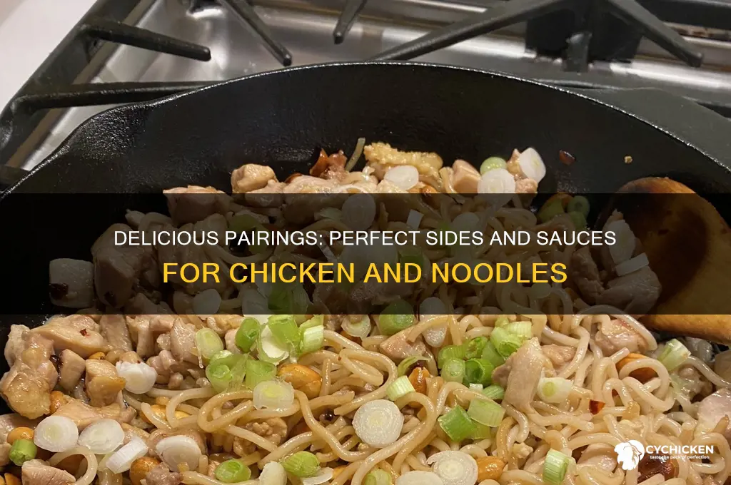 what goes well with chicken and noodles