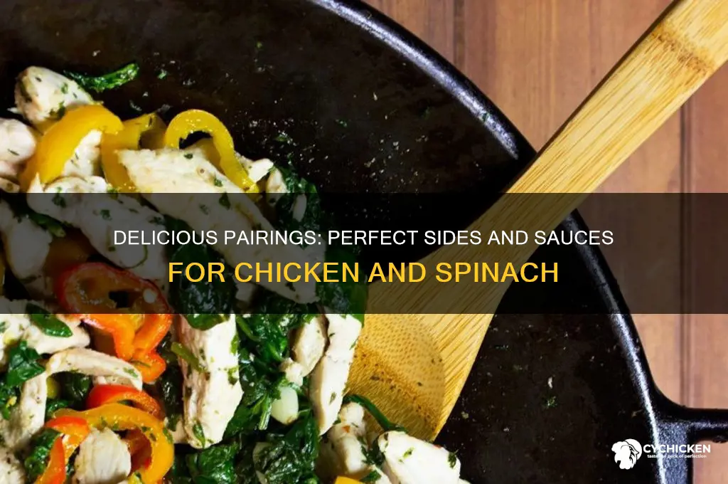 what goes well with chicken and spinach