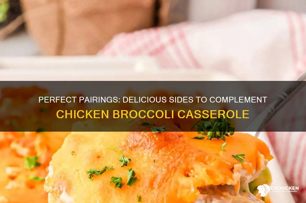 what goes well with chicken broccoli casserole