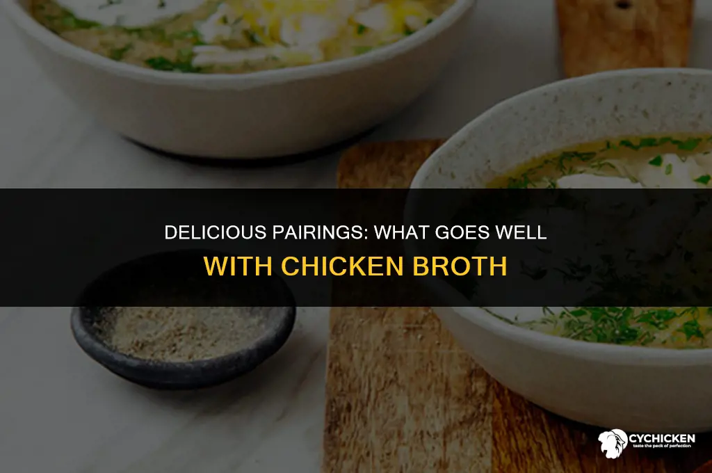 what goes well with chicken broth