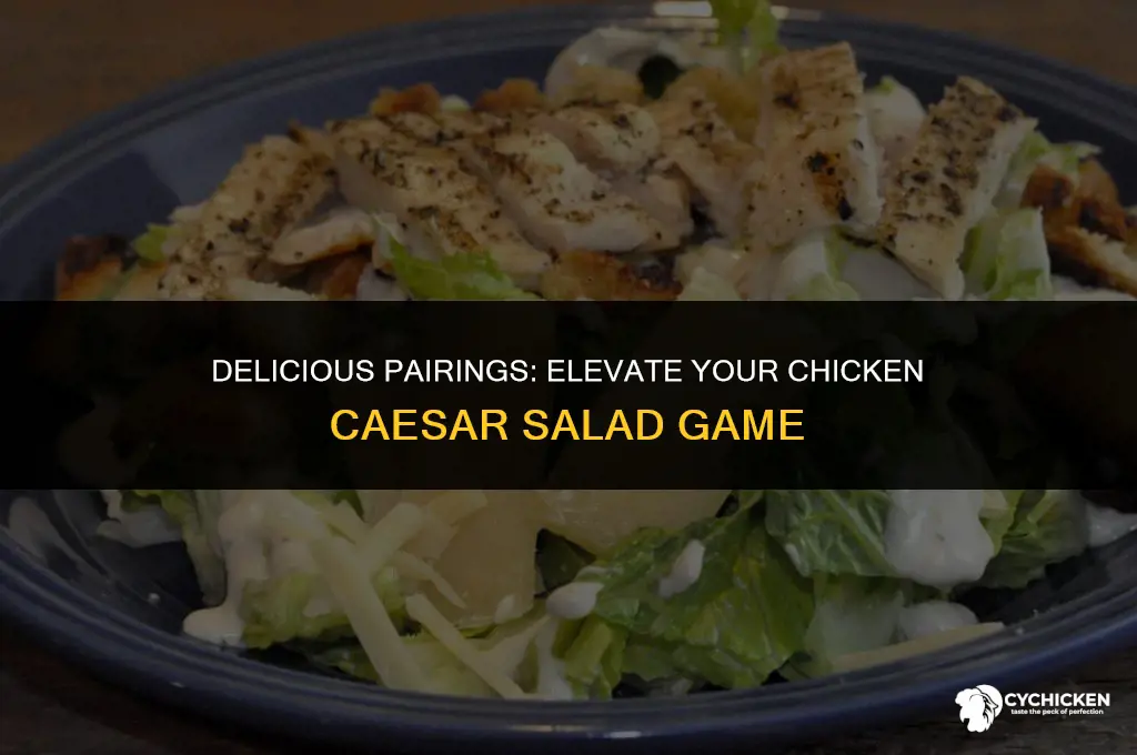 what goes well with chicken caesar salad