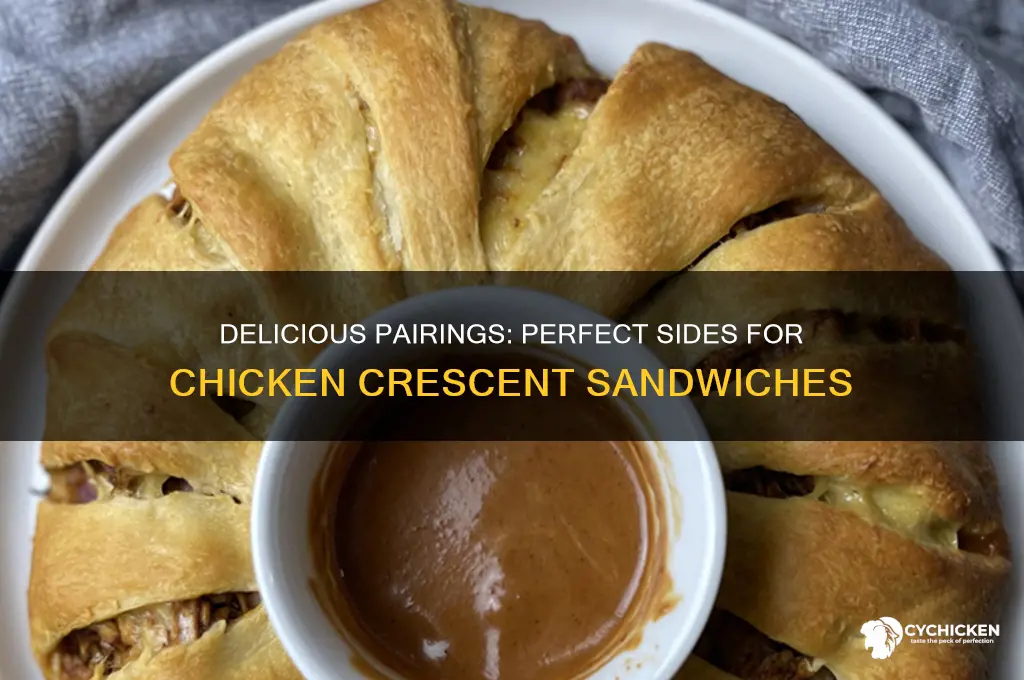 what goes will with chicken cresent sandwiches