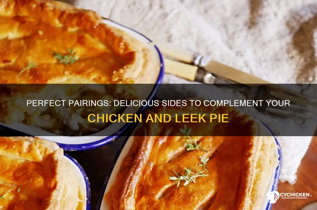 what goes with chicken and leek pie