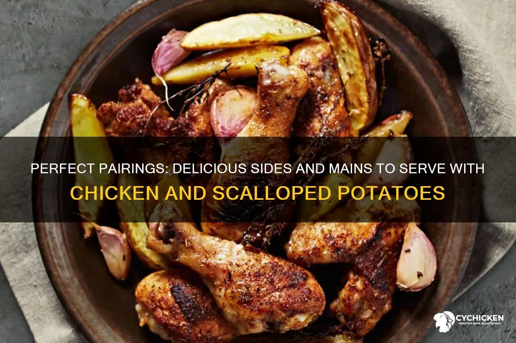 what goes with chicken and scalloped potatoes