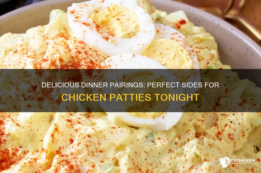 what goes with chicken patties for dinner