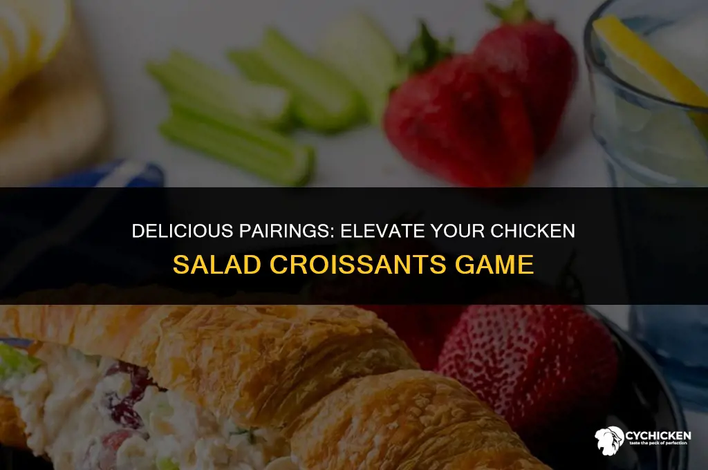 what goes with chicken salad croissants