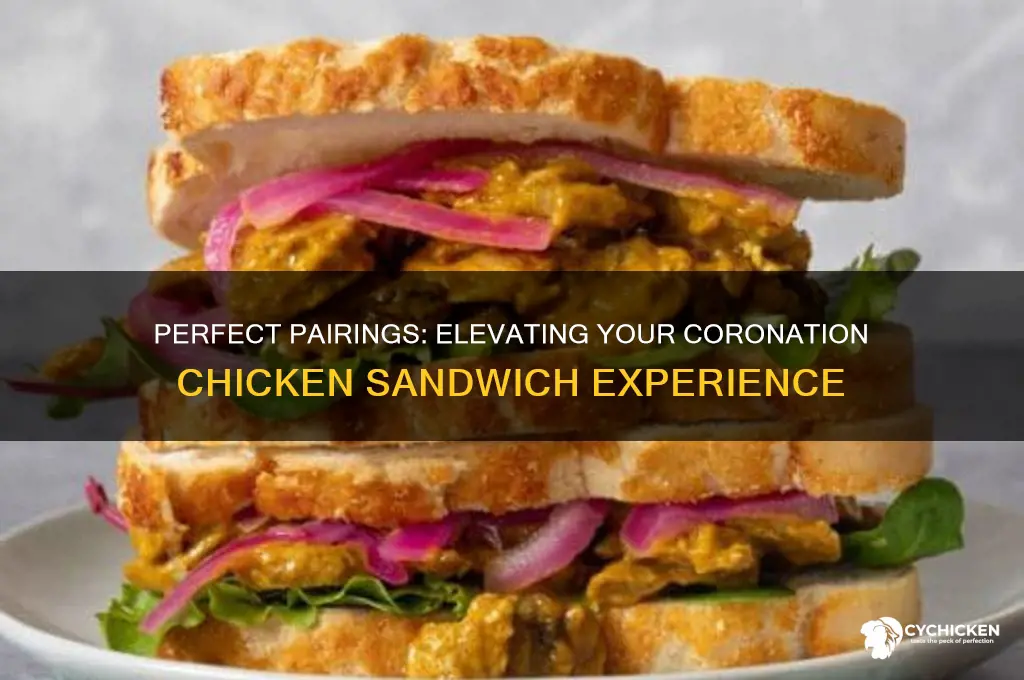 what goes with coronation chicken sandwich