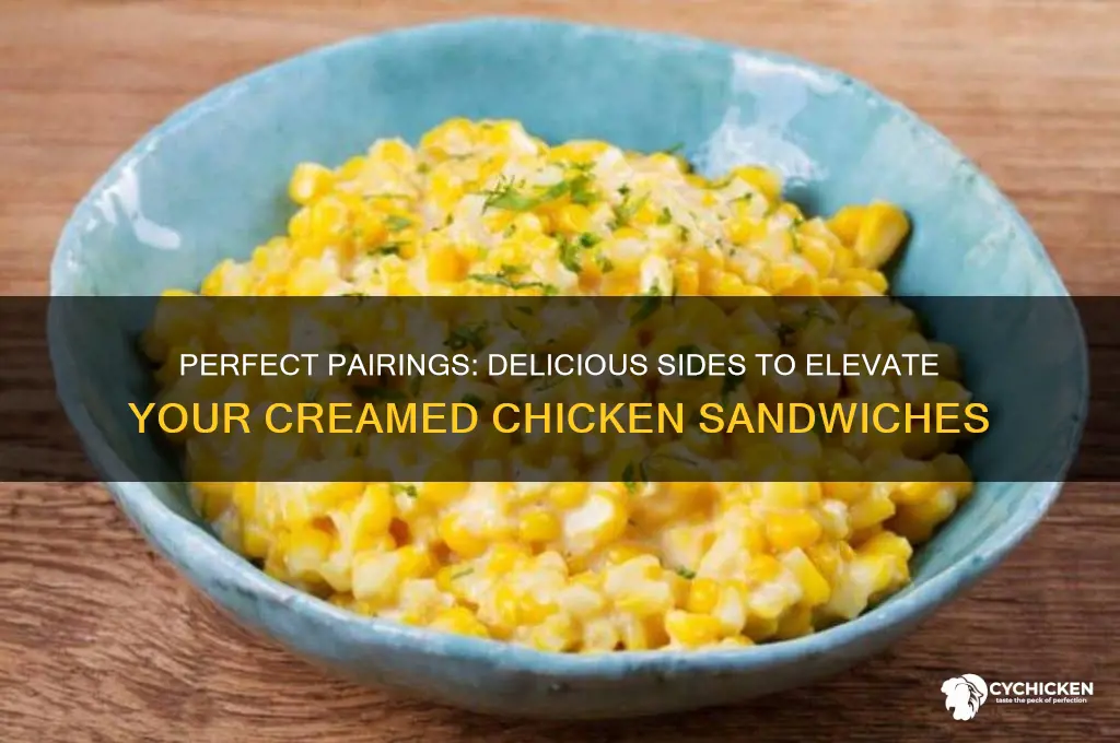 what goes with creamed chicken sandwiches
