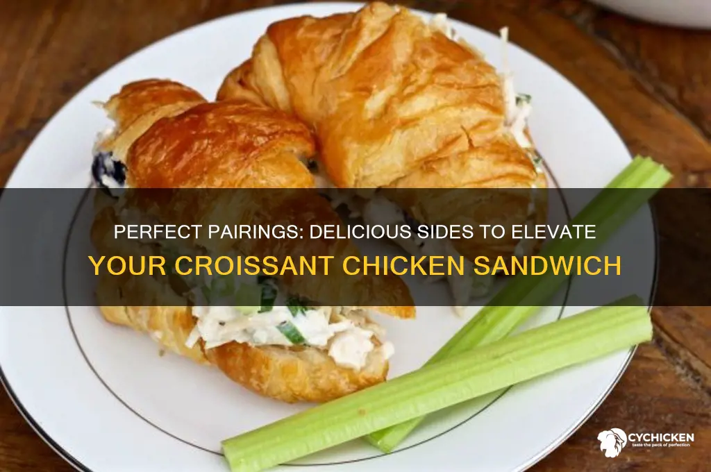 what goes with crossiant chicken sandwiches