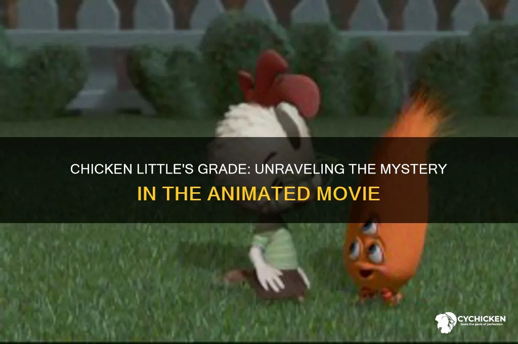 what grade is chicken little in the movie