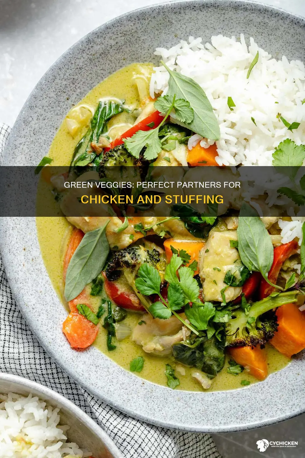 what green vegetables go well with chicken and stuffing