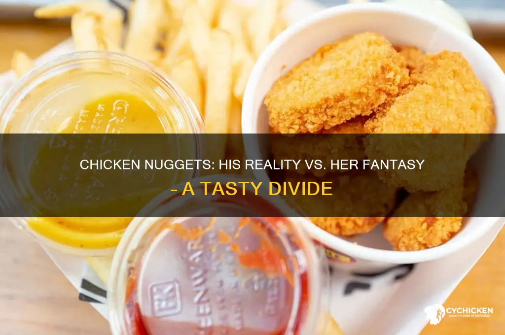 what guys see vs what she sees chicken nuggets