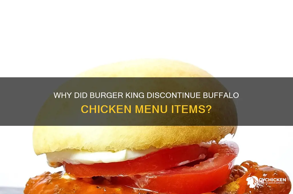 what happened to burger king buffalo chicken
