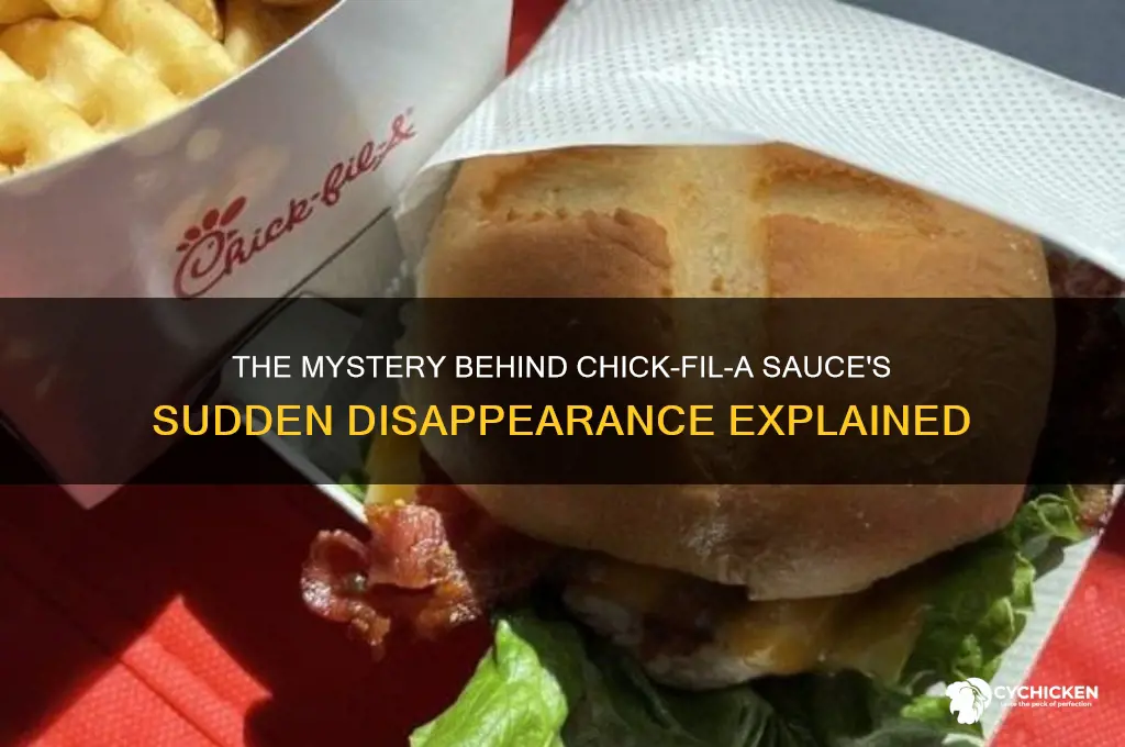 what happened to chick fil a sauce