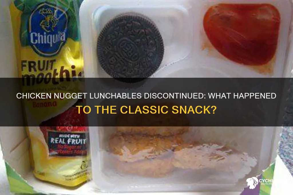 what happened to chicken nugget lunchables
