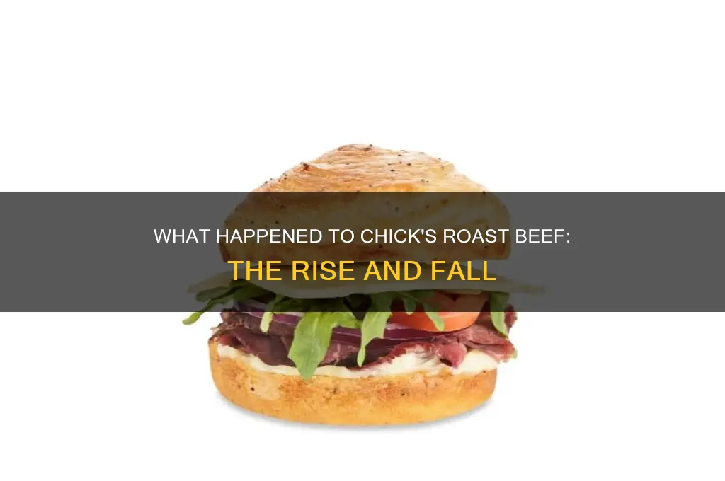 what happened to chicks roast beef