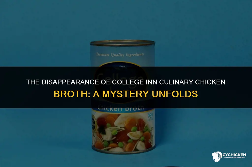 what happened to college inn culinary chicken broth