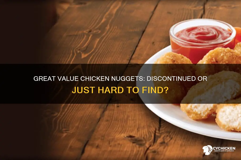 what happened to great value chicken nuggets