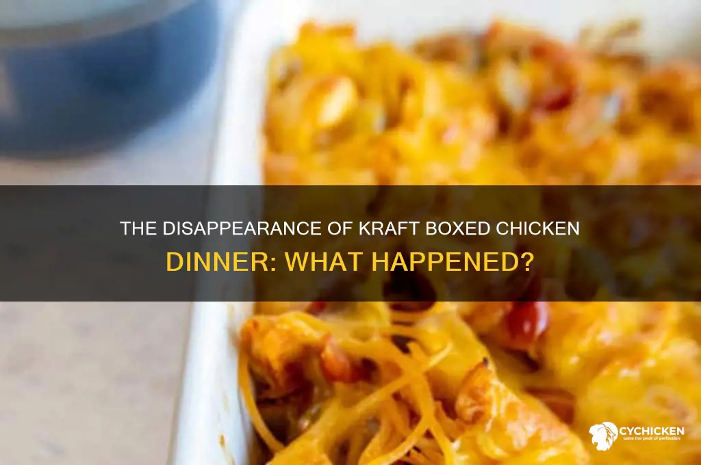 what happened to kraft boxed chicken dinner