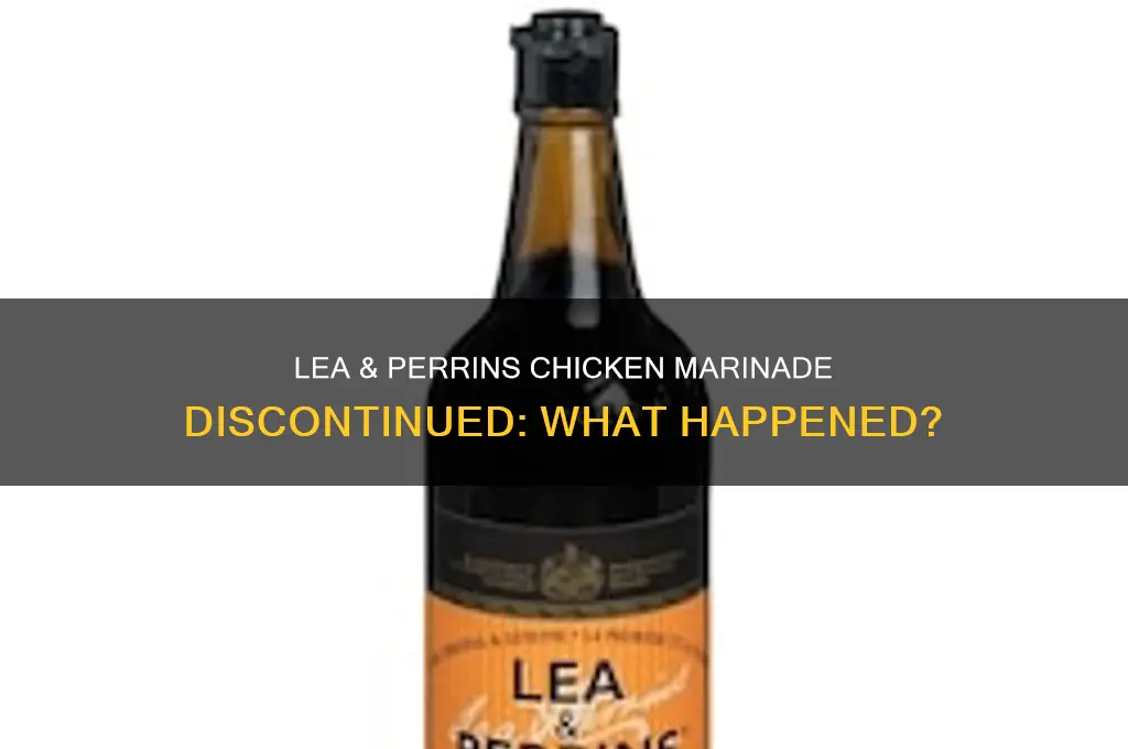 what happened to lea & perrins marinade for chicken